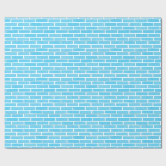 Baby Blue Bricks Cadeaupapier (Vlak)