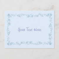 Baby Blue Bubble Border Design Gepersonaliseerd