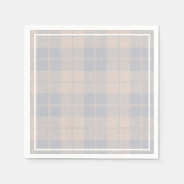 Baby Blue Buffalo Pset Burlap Napkins Servet