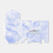 Baby Blue Butterflies en ballonnen voor de doos Bedankdoosjes (Uitgevouwen)