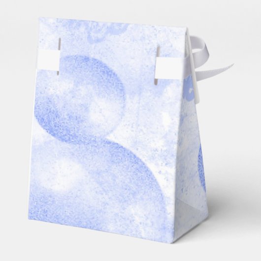 Baby Blue Butterflies en ballonnen voor de doos Bedankdoosjes (Achterkant)