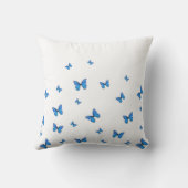 BABY BLUE BUTTERFLIES OP WITTE KUSSEN (Achterkant)