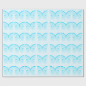 Baby Blue Butterflies Wrapping Paper Cadeaupapier (Vlak)