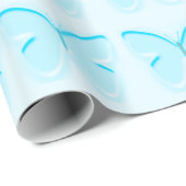 Baby Blue Butterflies Wrapping Paper Cadeaupapier (Rol Hoek)