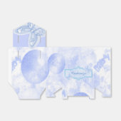 Baby Blue Butterfly Favor Box Bedankdoosjes (Uitgevouwen)