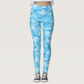 Baby Blue Camo Broek Leggings (Voorkant)