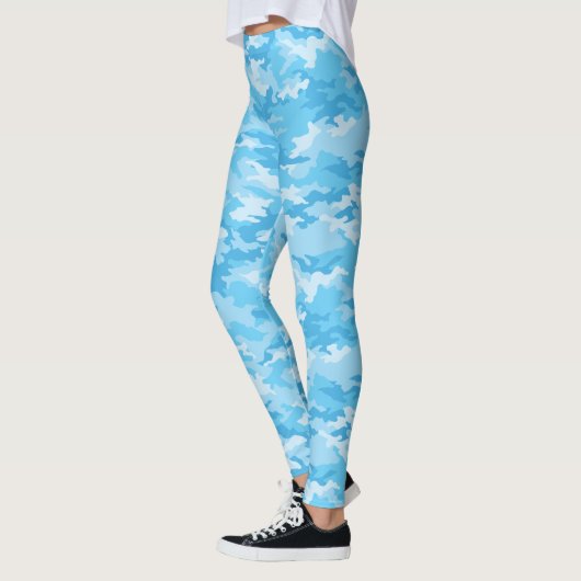 Baby Blue Camo Broek Leggings (Links)