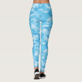 Baby Blue Camo-Leggings Leggings (Achterkant)