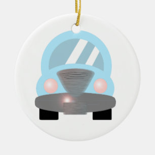 Baby Blue Car Keramisch Ornament