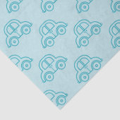 Baby Blue Cars Tissue Paper Tissuepapier (Detail)