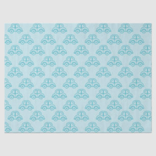 Baby Blue Cars Tissue Paper Tissuepapier