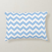 Baby blue Chevron Accent Kussen (Voorkant)