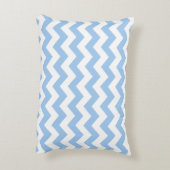 Baby blue Chevron Accent Kussen (Achterkant (Verticaal))