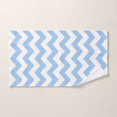 Baby blue Chevron Bad Handdoek (Handdoek)