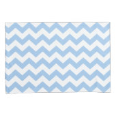 Baby blue Chevron Kussensloop (Voorkant-Rechts)