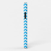 Baby Blue Chevron met Dachshund Silhouette Case-Mate iPhone Case (Achterkant/rechts)