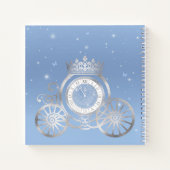 Baby Blue Cinderella Quinceanera Foto Gastboek Notitieboek (Achterkant)