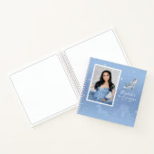 Baby Blue Cinderella Quinceanera Foto Gastboek Notitieboek (Binnen)