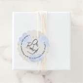 Baby Blue Clouds Oh Baby Dank je Bedankjes Labels (In situ)