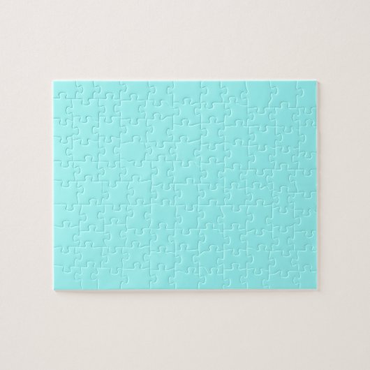 Baby Blue Color Gepersonaliseerd Designer Legpuzzel (Horizontaal)