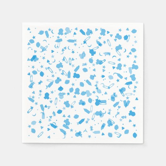 Baby Blue Confetti doop doop doop Servet (Voorkant)
