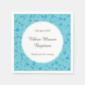 Baby Blue Confetti doop doop doop Servetten (Voorkant)