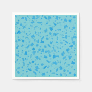 Baby Blue Confetti Doop Doopfeest Servet