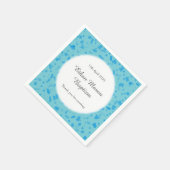 Baby Blue Confetti Doop Doopfeest Servetten (Hoek)