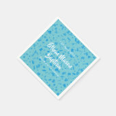 Baby Blue Confetti Doop Doping Servetten (Hoek)