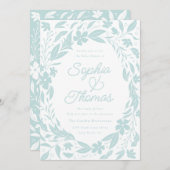 Baby Blue Couples Baby shower Invitation Kaart (Voorkant / Achterkant)