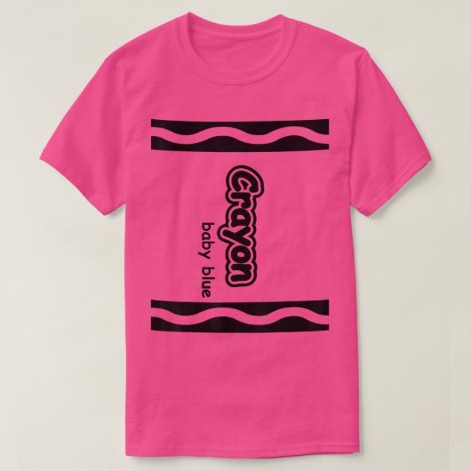 Baby Blue Crayon Easy Halloween Costume Cute 386 T-shirt (Design voorkant)