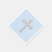 Baby Blue Cross Doop Servetten (Hoek)