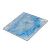 Baby Blue Crystal Agate Tegeltje (Zijkant)