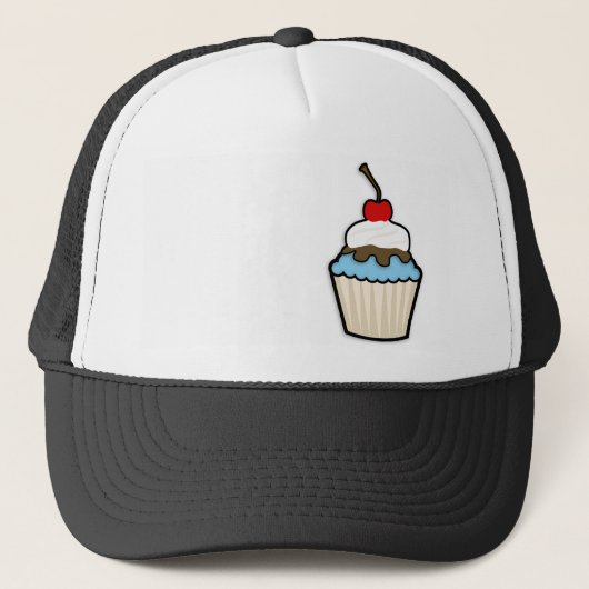 Baby Blue Cupcake Trucker Pet (Voorkant)