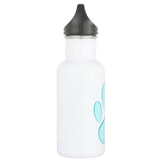 Baby Blue Dog Pawprint Waterfles (Links)