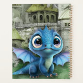 Baby Blue Dragon en Fantasy Medieval Castle Planner (Achterkant)