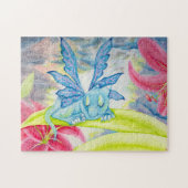Baby Blue Dragon Fairy lily storm puzzel Legpuzzel (Horizontaal)