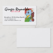 Baby Blue Dragonfly-bedrijfskaart Visitekaartje (Voorkant / Achterkant)