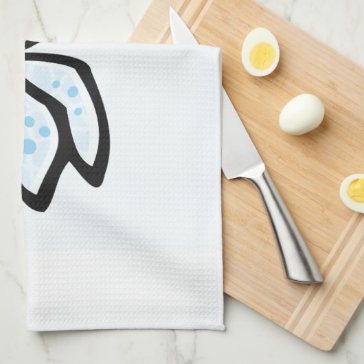 Baby Blue Dragonfly Theedoek (Quarter Fold)