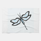 Baby Blue Dragonfly Theedoek (Horizontaal)