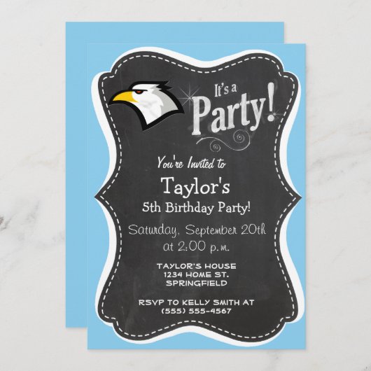 Baby Blue Eagle Kaart (Voorkant / Achterkant)