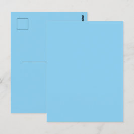 Baby Blue Effen Kleur Briefkaart