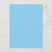 Baby Blue Effen Kleur Briefkaart (Voorkant)