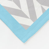 Baby Blue Elephant Birth Keepomwille Design Fleece Deken (Hoek)