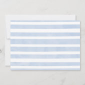 Baby Blue Elephant Dank u Baby shower Kaart (Achterkant)