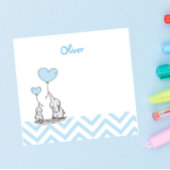 Baby Blue Elephant Personalized Baby Boy Post-it® Notes