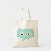 Baby Blue Elephant Tekening Tote Bag (Voorkant)