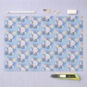 Baby Blue Elephant Tissue Gift Wrapping Paper Tissuepapier (Craft)