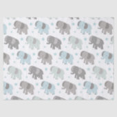 Baby Blue Elephant Tissuepapier (Voorkant)