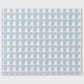 Baby Blue Elephants Verpakkingspapier Cadeaupapier (Vlak)